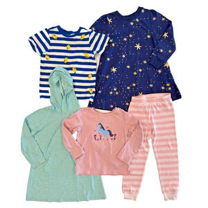 HANNA ANDERSSON Girls Size 5 110 LOT OF 5 Shirts Pajama Pants Dresses